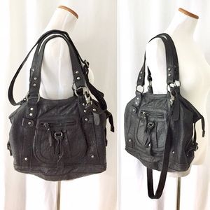 Genuine Leather Top Shop UK Black Handbag ❤️